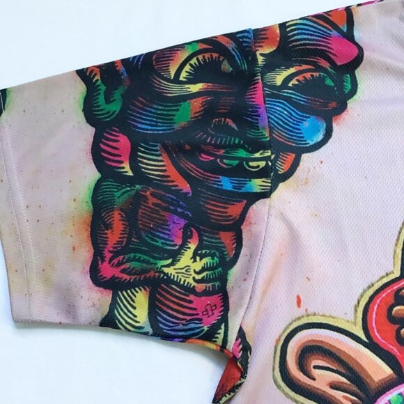 Chris Dyer Feedback From Beyond All Over Print Shirt Mens S Trippy Festival Gear - Picture 4 of 9